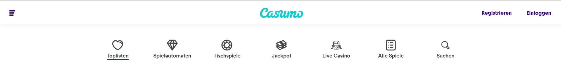 Casumo Casino Diversität der Spiele